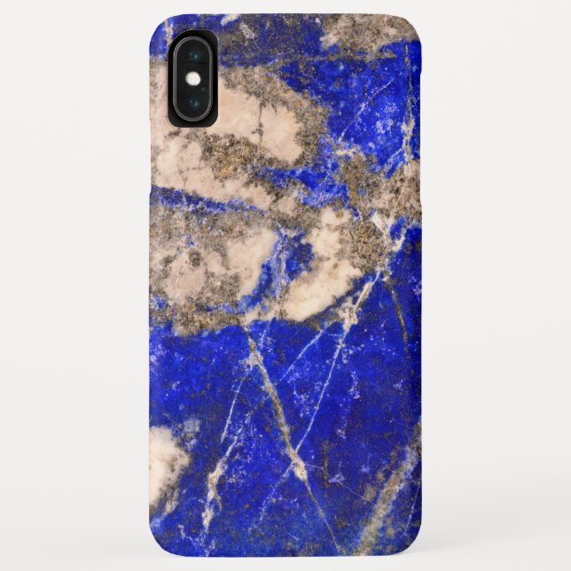 Abstrakter Lapis Lazuli Blue Granit Case-Mate iPhone Hülle (Rückseite)