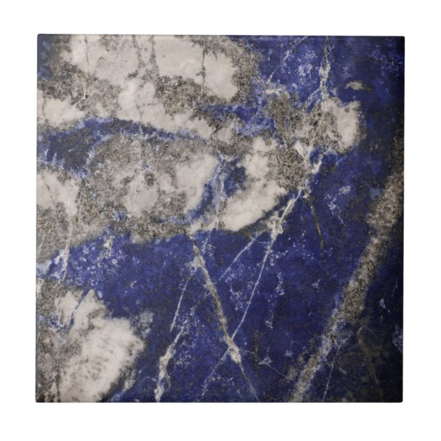 Abstrakter Lapis Lazuli Blue Granit Fliese (Vorderseite)