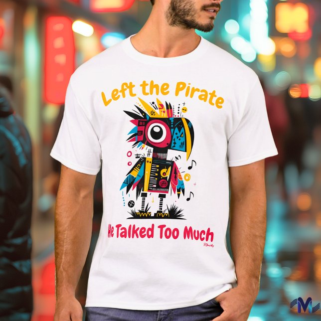 Abstrakter, lebendiger Parrot-Grafik-T - Shirt (Von Creator hochgeladen)