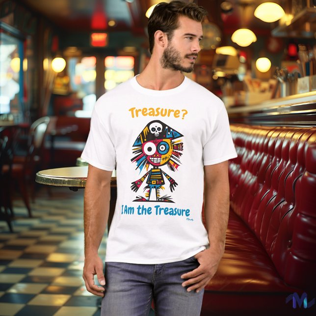 Abstrakter, lebendiger Pirate Treasure T - Shirt (Von Creator hochgeladen)