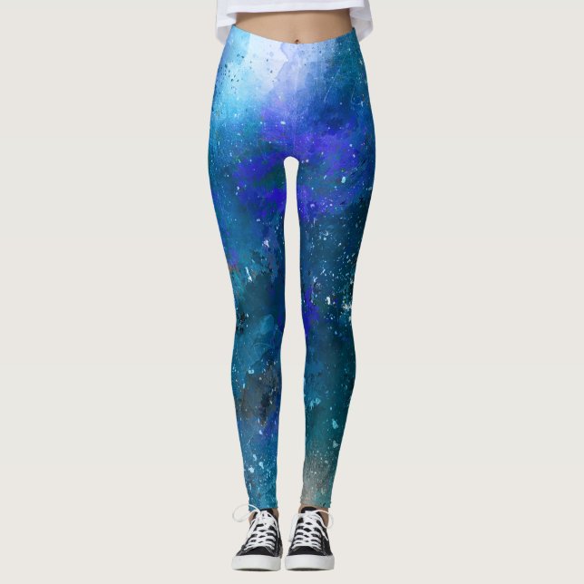 Abstrakter legging Kunstentwurf Leggings (Vorderseite)