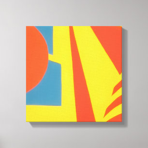 Abstrakter Leinwanddruck Lemon Fire