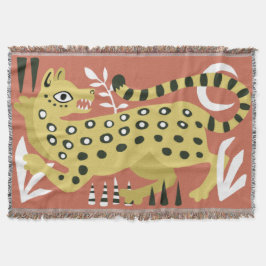 Abstrakter Leopard Decke