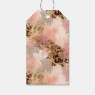 Abstrakter Leopard-Druckgeschenk-Tag Geschenkanhänger