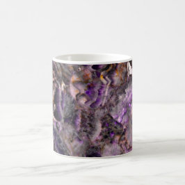 Abstrakter lila Amethystquartz-Marmorgranit Tasse