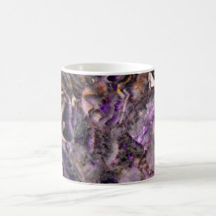 Abstrakter lila Amethystquartz-Marmorgranit Tasse