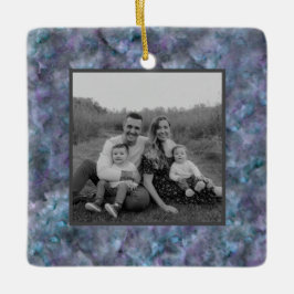 Abstrakter lila aquamariner Quarzgranit Keramikornament