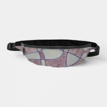 Abstrakter lila Druck Cut Sew Tasche