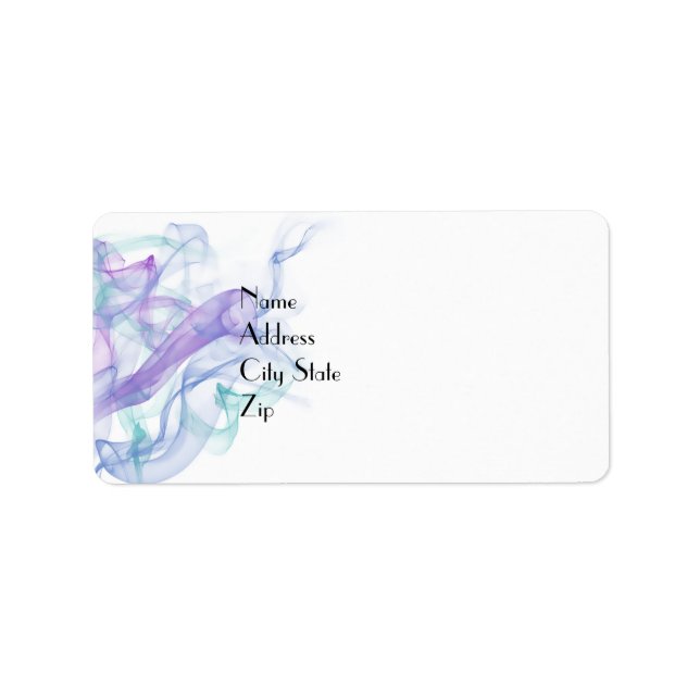 Abstrakter Lila Haze Adressaufkleber (Vorne)