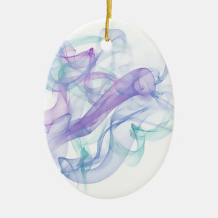 Abstrakter Lila Haze Keramik Ornament