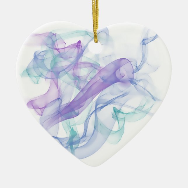 Abstrakter Lila Haze Keramikornament (Vorne)