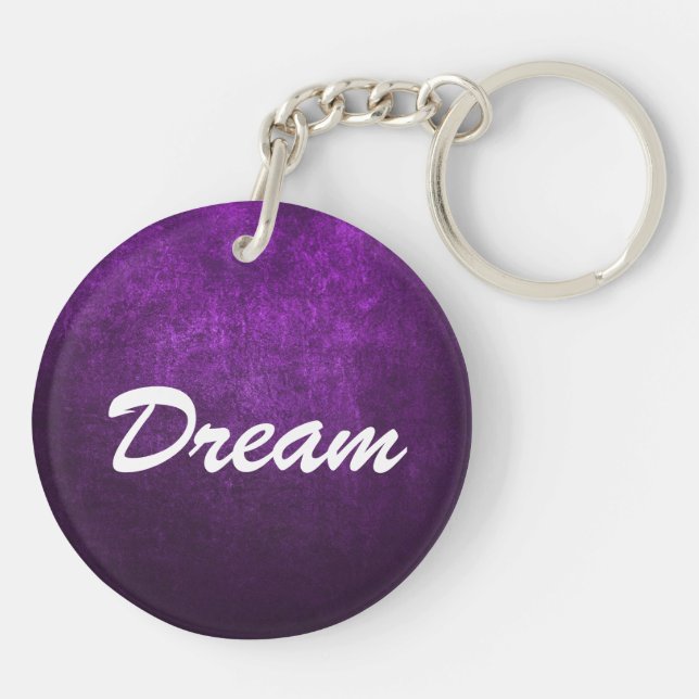 Abstrakter lila Hintergrund oder Papier mit hellem Schlüsselanhänger (Rückseite)