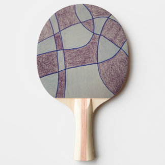 Abstrakter lila Ping-Pong-Schläger Tischtennis Schläger