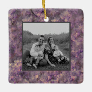 Abstrakter lila Quarzstein Keramikornament