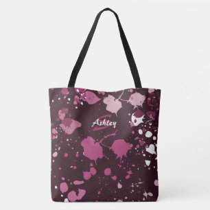 Abstrakter lila rosa Farbspritzer Spritz Tropfen 