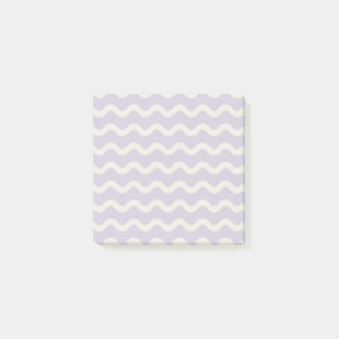 Abstrakter Lila Wavy Strip Moderner Minimalistisch Post-it Klebezettel