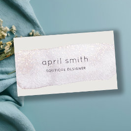 Abstrakter Lilac-Pinselschuh Wasserfarbenimmer Visitenkarte