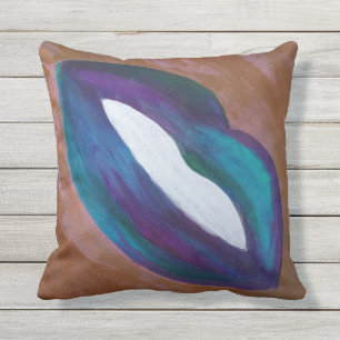 Abstrakter Lippenstift Girl Lips Kiss XOXO Diva Kissen