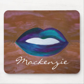 Abstrakter Lippenstift | Girl Lips Kiss XOXO Diva Mousepad