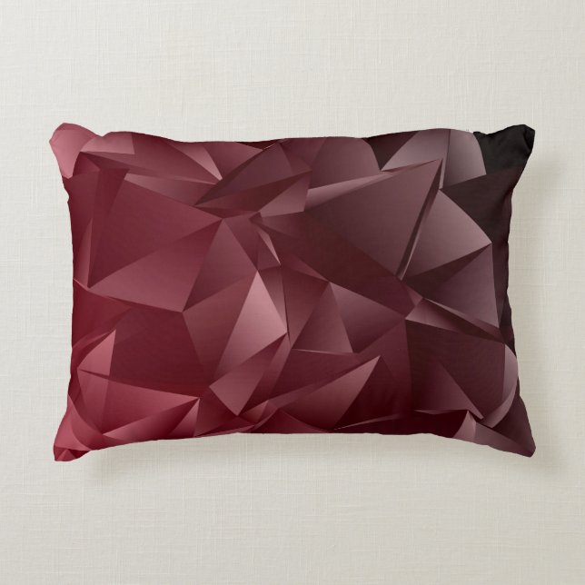 Abstrakter Low-Poly Hintergrund. triangulierte Tex Dekokissen (Vorderseite)
