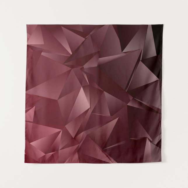 Abstrakter Low-Poly Hintergrund. triangulierte Tex Wandteppich (Vorderseite)