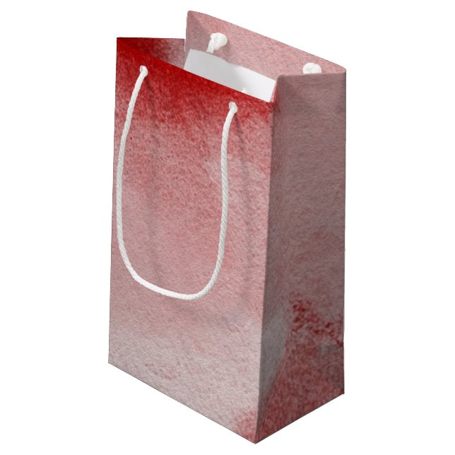 abstrakter Malereihintergrund Kleine Geschenktüte (Rückseite Schrägansicht)