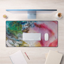 Abstrakter Malwax Schreibtischunterlage