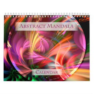 Abstrakter Mandala-Kalender Kalender