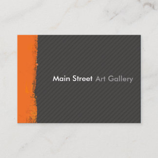 Abstrakter Mandarinebrushstroke-modernes Visitenkarte