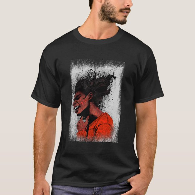 abstrakter Mann T-Shirt (Vorderseite)