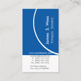 Abstrakter Marine-Blau-einzigartiger Visitenkarte