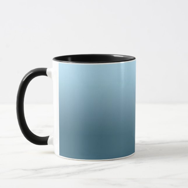 Abstrakter marineblau reiner Trend modern Tasse (Links)