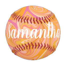 Abstrakter Marmor Swirl Baseball