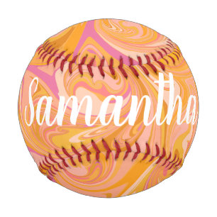 Abstrakter Marmor Swirl Baseball