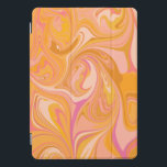Abstrakter Marmor Swirl iPad Pro Cover<br><div class="desc">Schützen Sie Ihr iPad stilvoll mit diesem Abstrakten Artwork-Gemälde in Mustard Yellow und Pink.</div>