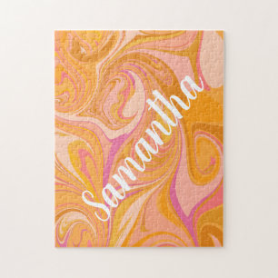 Abstrakter Marmor Swirl Puzzle