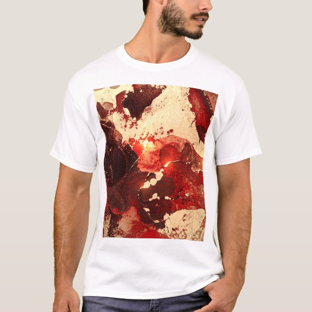 Abstrakter Marmorboden. T-Shirt (Vorderseite)