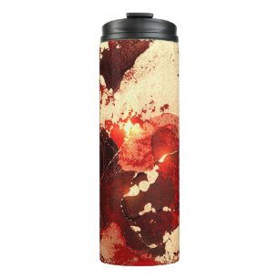 Abstrakter Marmorboden. Thermosbecher