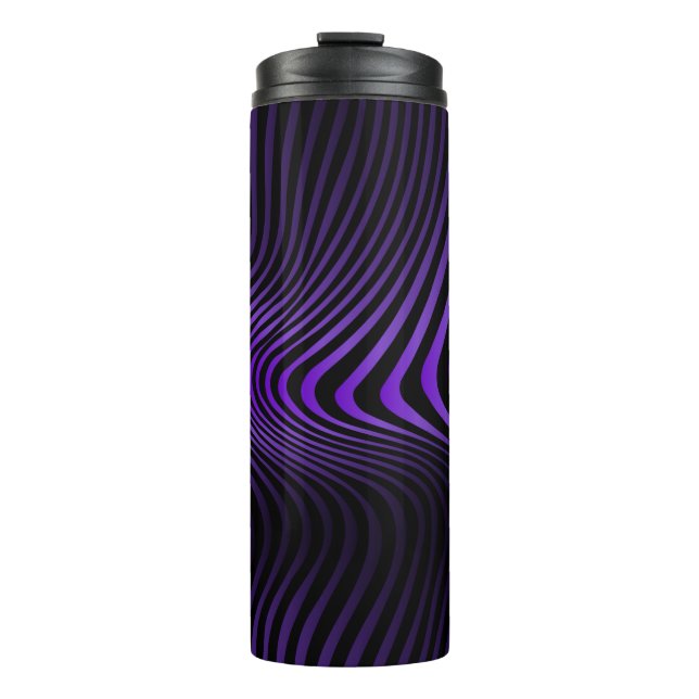 Abstrakter marmorfarbener Hintergrund mit hellen L Thermosbecher (Vorderseite)