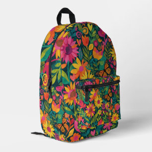 Abstrakter Matisse-Sonnenblumen-Schmetterling-Ruck Bedruckter Rucksack