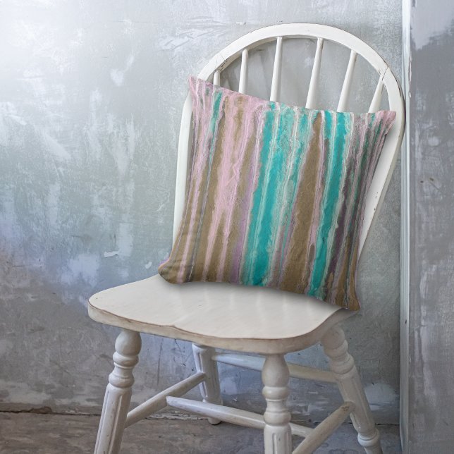 Abstrakter Mattierter Farblauf Kissen (Von Creator hochgeladen)