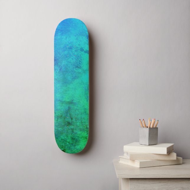 Abstrakter Meeresgrund Skateboard (Wandkunst)