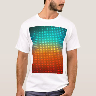 Abstrakter mehrfarbiger Fußball, künstlerisches Li T-Shirt