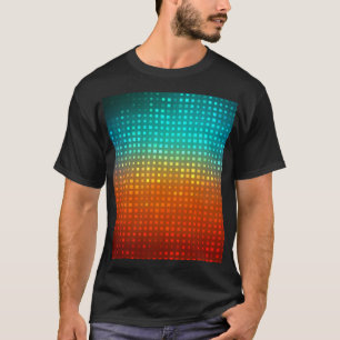 Abstrakter mehrfarbiger Fußball, künstlerisches Li T-Shirt