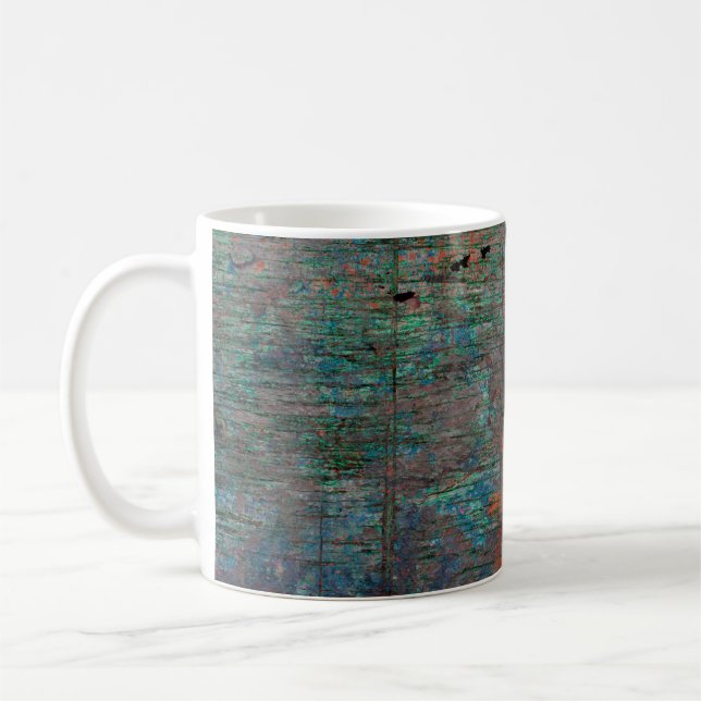 Abstrakter mehrfarbiger Grunge-Hintergrund mit abs Kaffeetasse (Links)