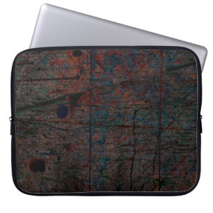Abstrakter mehrfarbiger Grunge-Hintergrund mit abs Laptopschutzhülle