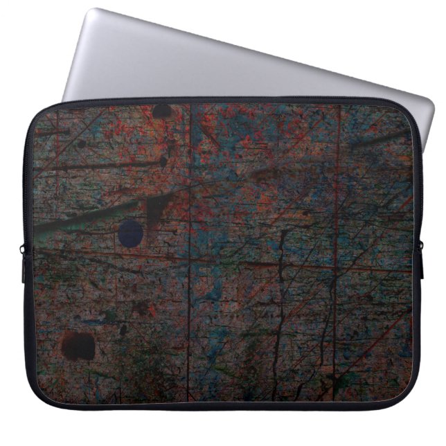 Abstrakter mehrfarbiger Grunge-Hintergrund mit abs Laptopschutzhülle (Vorderseite)