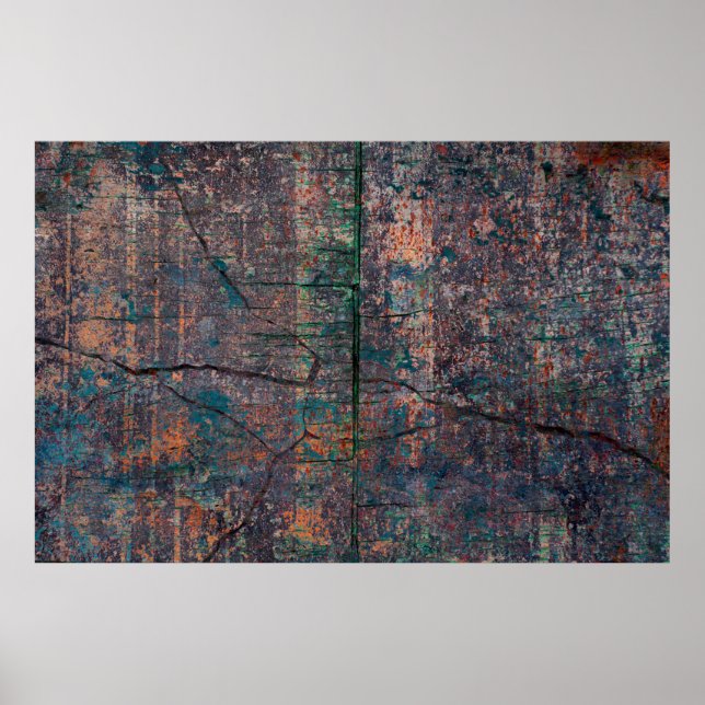 Abstrakter mehrfarbiger Grunge-Hintergrund mit abs Poster (Vorne)