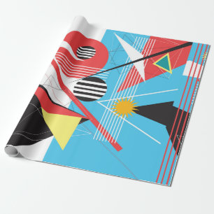 Abstrakter mehrfarbiger Hintergrund des geometrisc Geschenkpapier