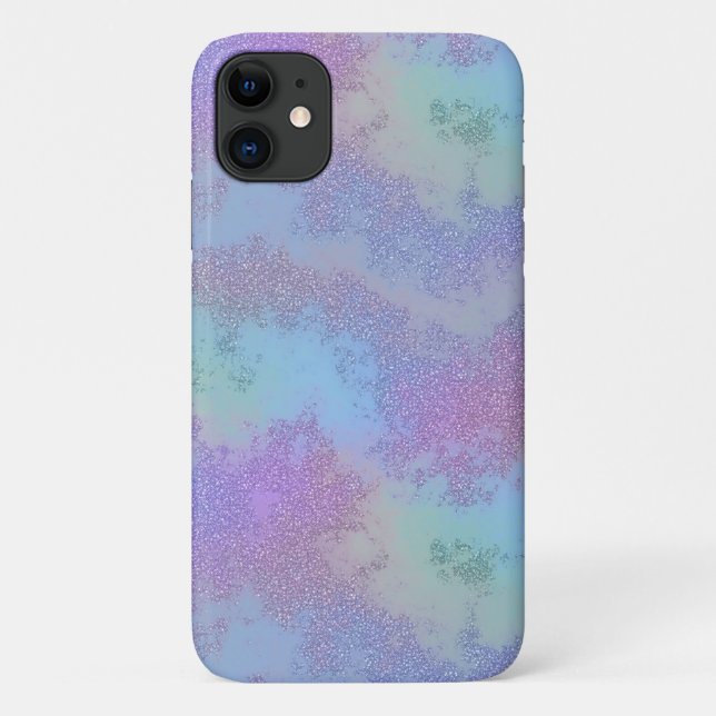 Abstrakter Mermaid Glitzer Phone Case (Rückseite)